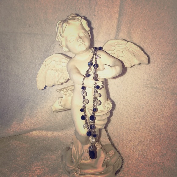 Lia Sophia Black/silver necklace - Picture 1 of 2